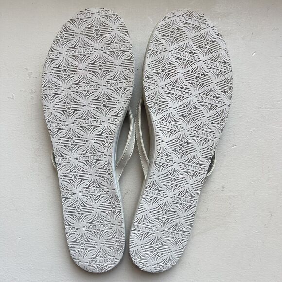 Hari Mari Cloud Light Taupe Gray Toe Post Thong Flip Flop Sandal Women’s 10 - Picture 10 of 16